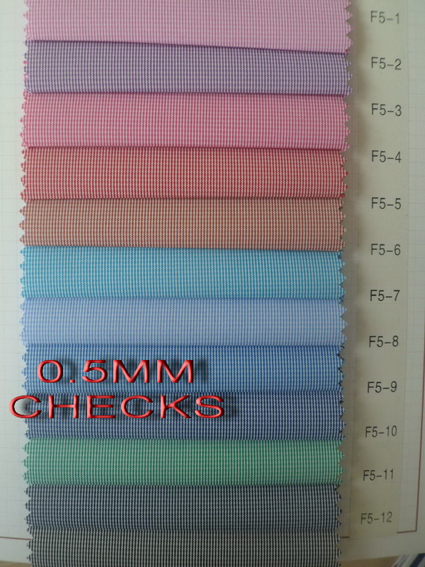 Checks Twill CVC Yarn Dyed Fabric Shirting