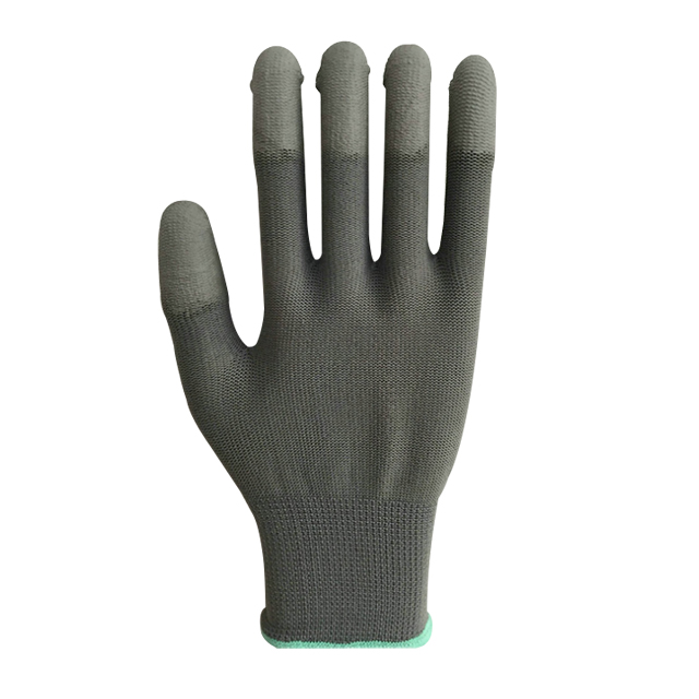 Carbon Fiber Safety Glove with Gray PU Coating