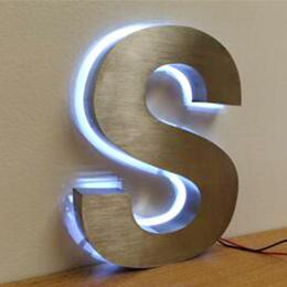 Bulidng ID Laser Cut Waterjet Vertical Horizontal Satin Brushed Stainless Steel Fabricated Solid Letters Signs