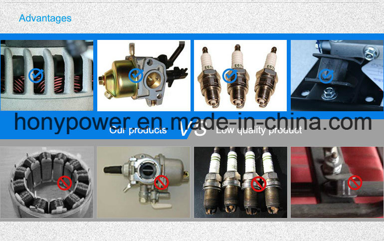 Hot Sale 100% Copper Wire 3.2/4.0/5.0/6.0kw Portable Power Industrial Gasoline Generator Alternator