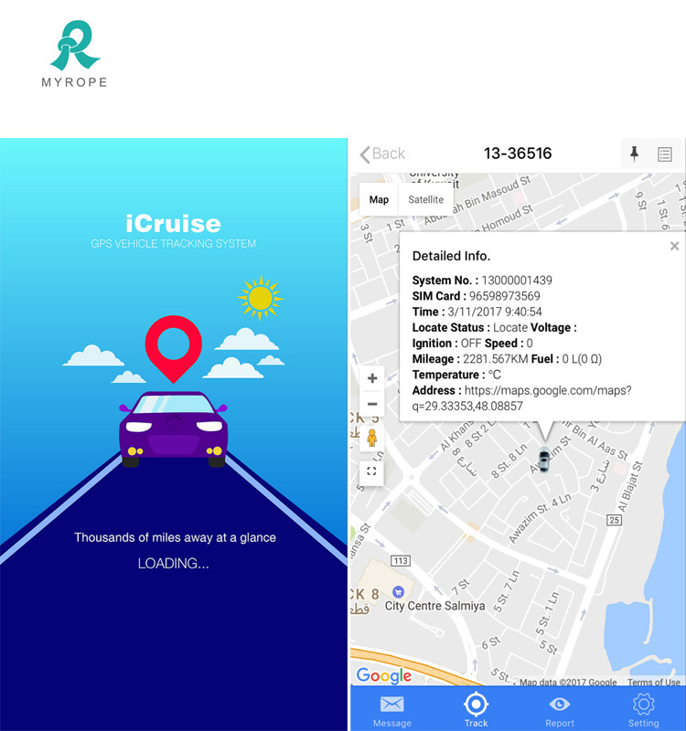 Free Platform &APP Tracking GPS Vehicle Tracker