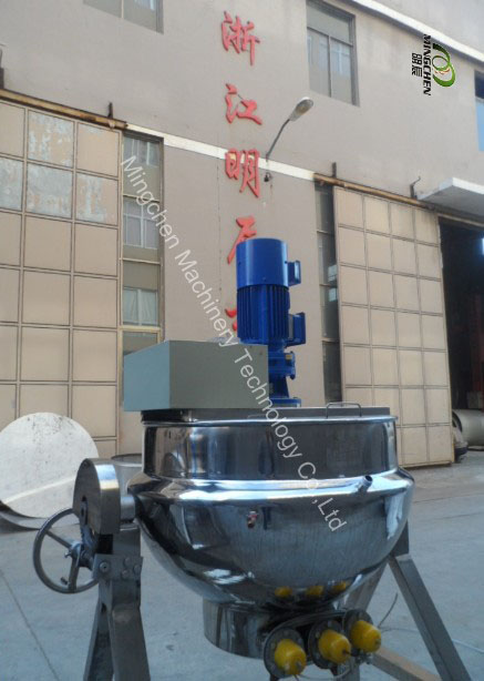 Movable Tilting Steam Heating Jacketed Kettle with Agitator