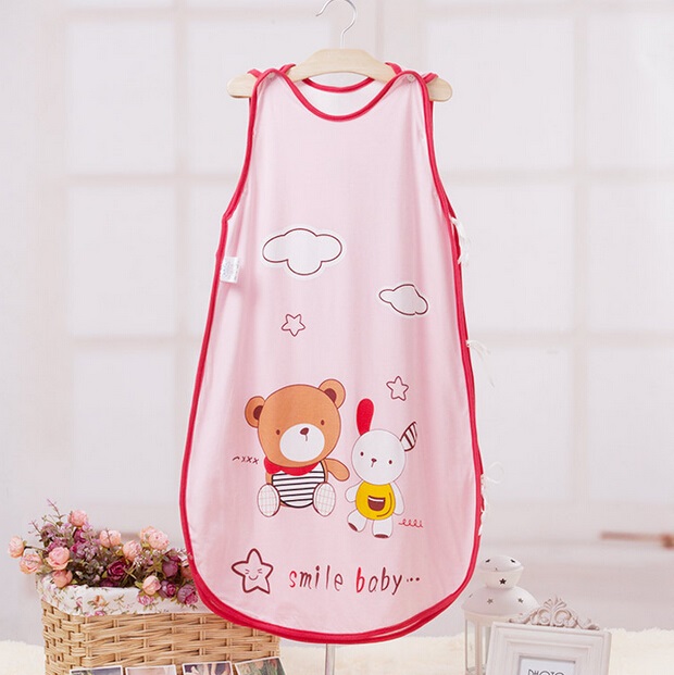 Short Sleeve Printed Baby Summer Sleeping Bag