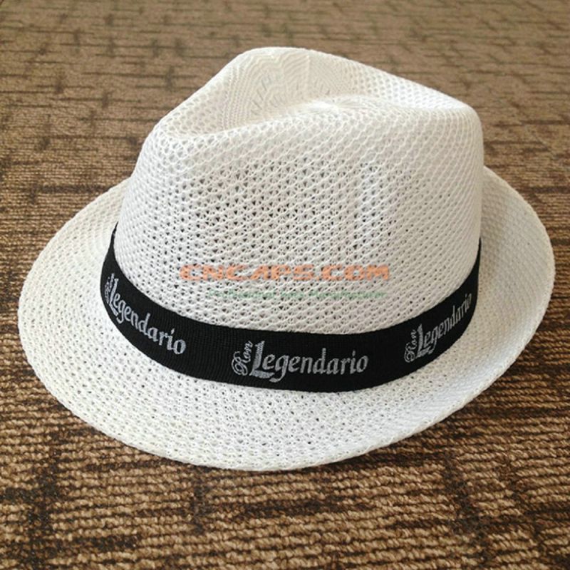 Knitting Polyester Fedora Hat Men Style