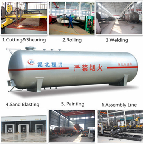 50, 000 Liters LPG Storage Tank ISO LPG Gas Tank 5000 Liters LPG Tank for Nigeria