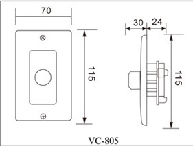 PA Volume Controller for PA Speakers (Vc-8120)