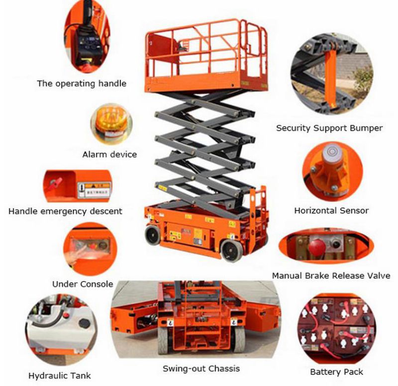 Hot Sale Movable Scissor Lift Aerial Work Platform