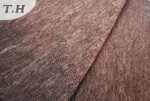 Brown Chenille Textile Fabric (FTH31176B)