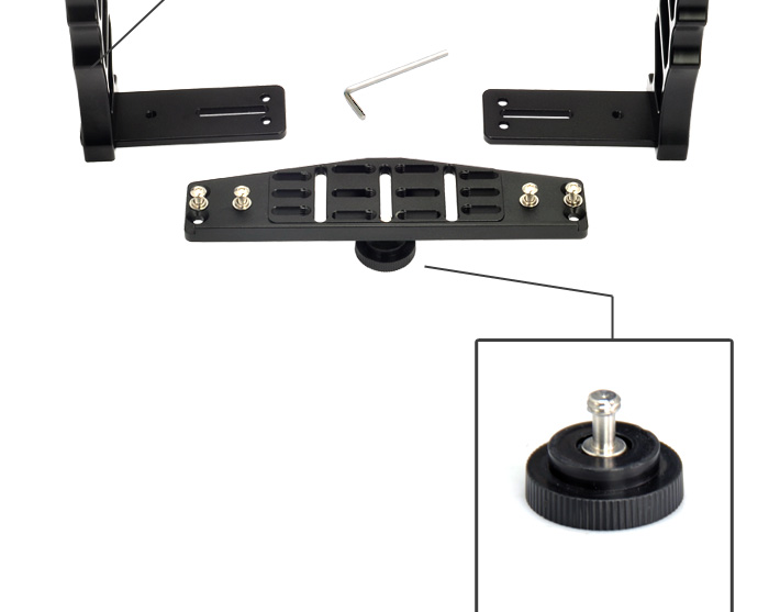 Light Weight Aluminum Alloy Adjustable Video Camera Mounting Bracket