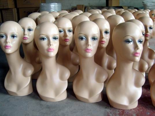 Fiberglass Mannequin Head GRP Wig Mannequin Head Display Mannequin Head