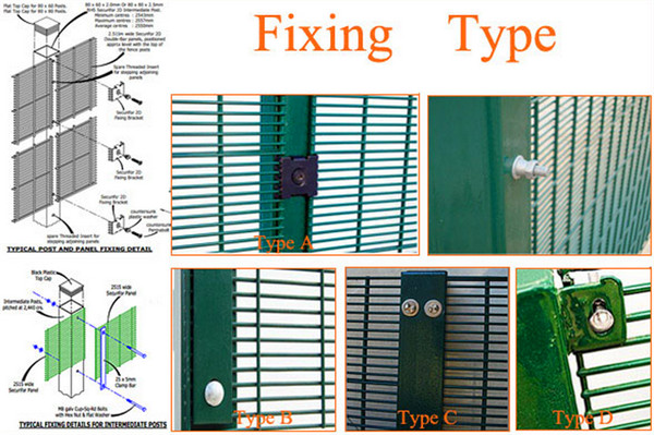 High Security Mesh Fence /Anti-Climb Safety 358 Mesh Fence