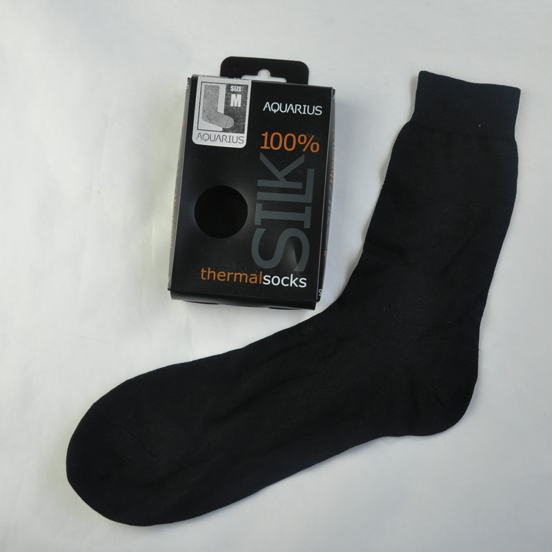 UK Market 100% Pure Silk Thermal Sock (UBM-040)