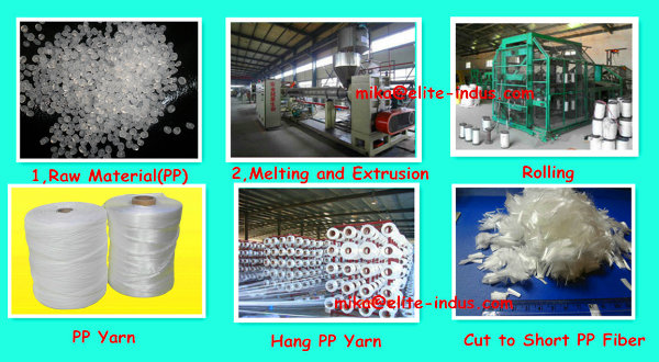 Engineering Concrete Reinforcement PP Polypropylene Fiber