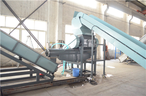 300kg/Hr PP PE Plastic Film Flake Washing Recycling Machine