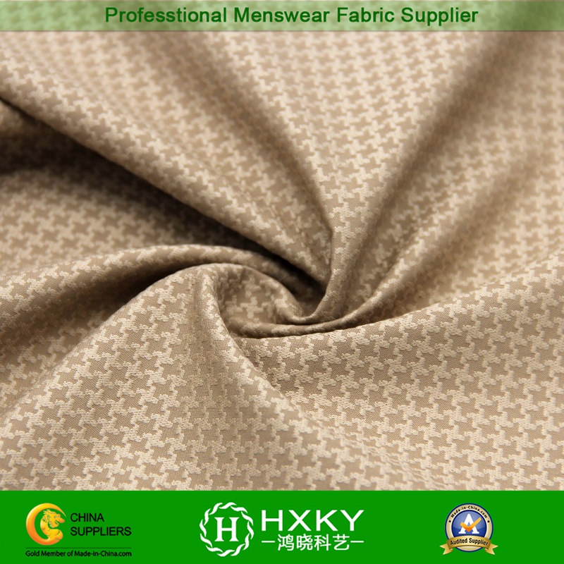 Swallow Gird Woven Jacquard Poly Fabric for Men's Outerwear