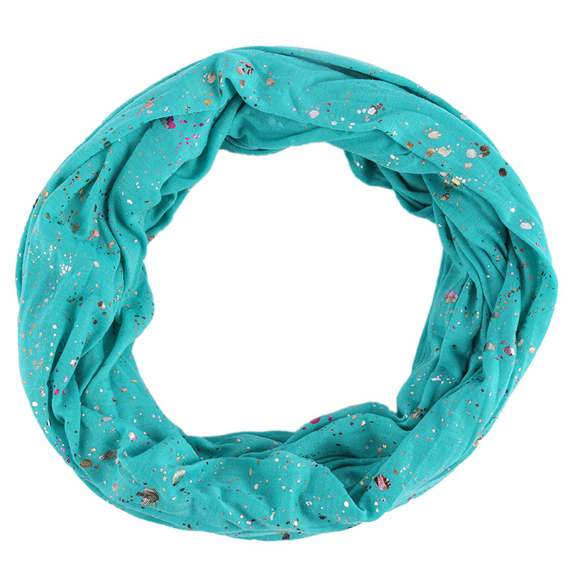 New design Woman Colorful Bronzing Fashion Round Scarf