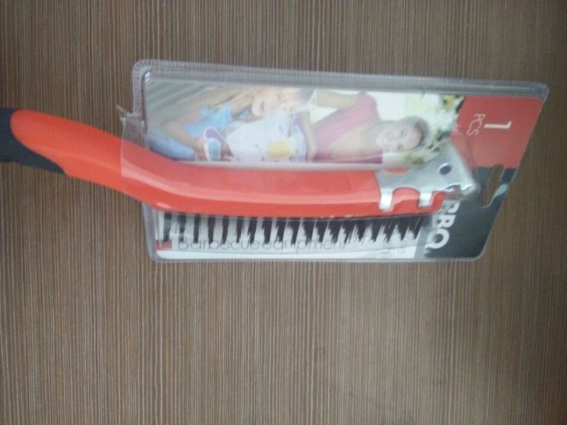 Double Colour Plastic Handle Steel Wire Barbecue Brush (YY-502)
