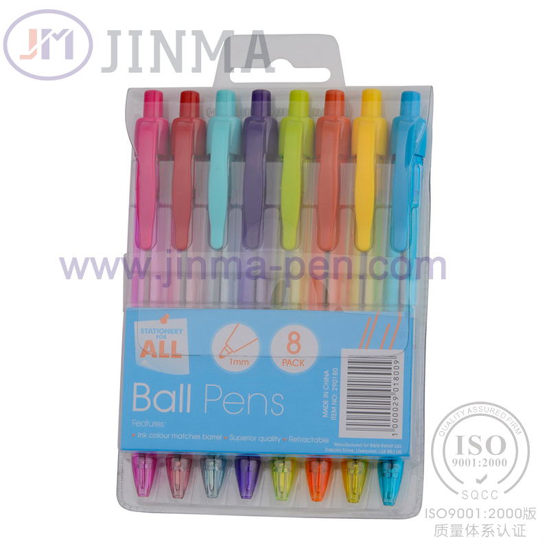 The Most Popular Gift Box with 8 PCS Ball Pen Jms1036b