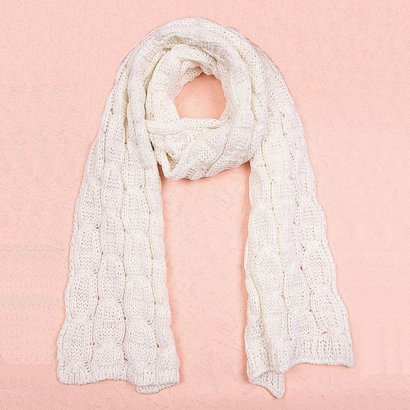 Womens Unisex Space Dye Fancy Thick Winter Cable Heavy Knitted Scarf (SK159)