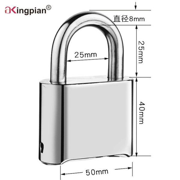 50mm 4 Digital Bottom Code Resettable Combination Lock