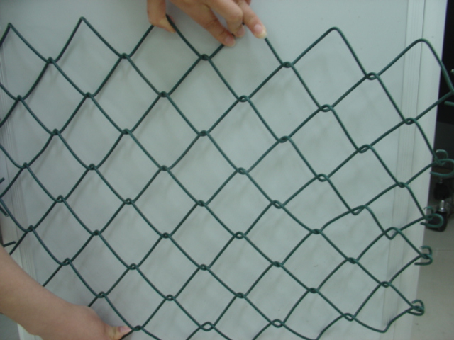 Galvanized, PVC Coating Chain Link Wire Mesh Fence