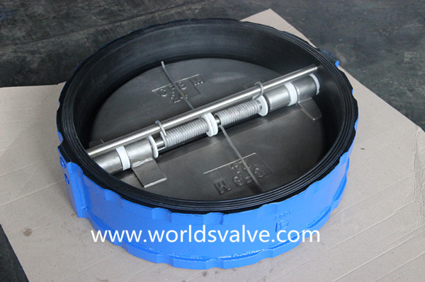 Rubber Coated Dual Plate Wafer Check Valve (H77X-10/16)