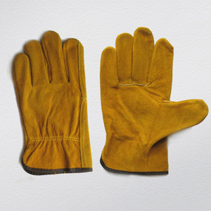 Cow Split Leather Unlined Driver Work Glove-9206