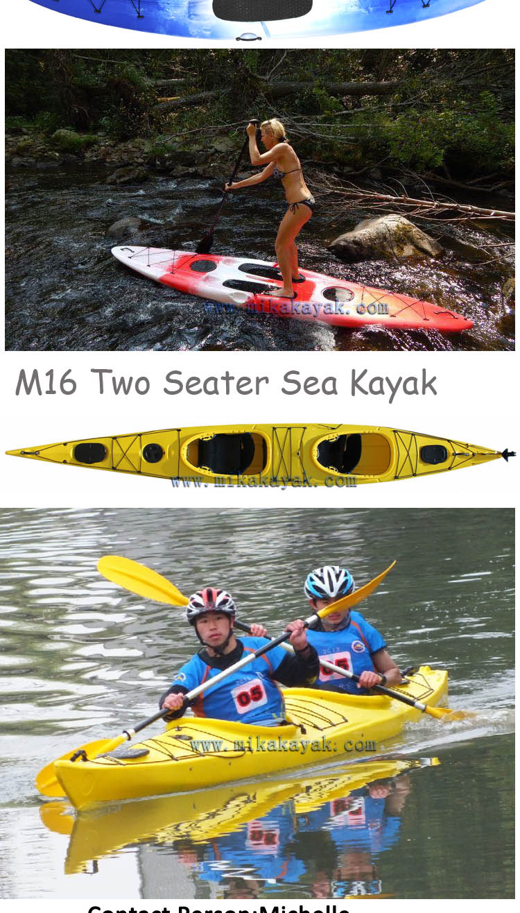 Cheap Plastic Fishing Kayak Sit on & Sit in Canoe Boat Wholesale