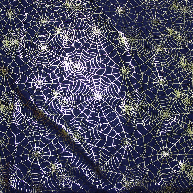 Women's Spring Summer Golden Foil Spider Web Printing Scarf Snood (SW145)