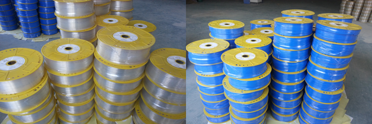 Flexible Braided PU Pneumatic Hose with Brass Fitting