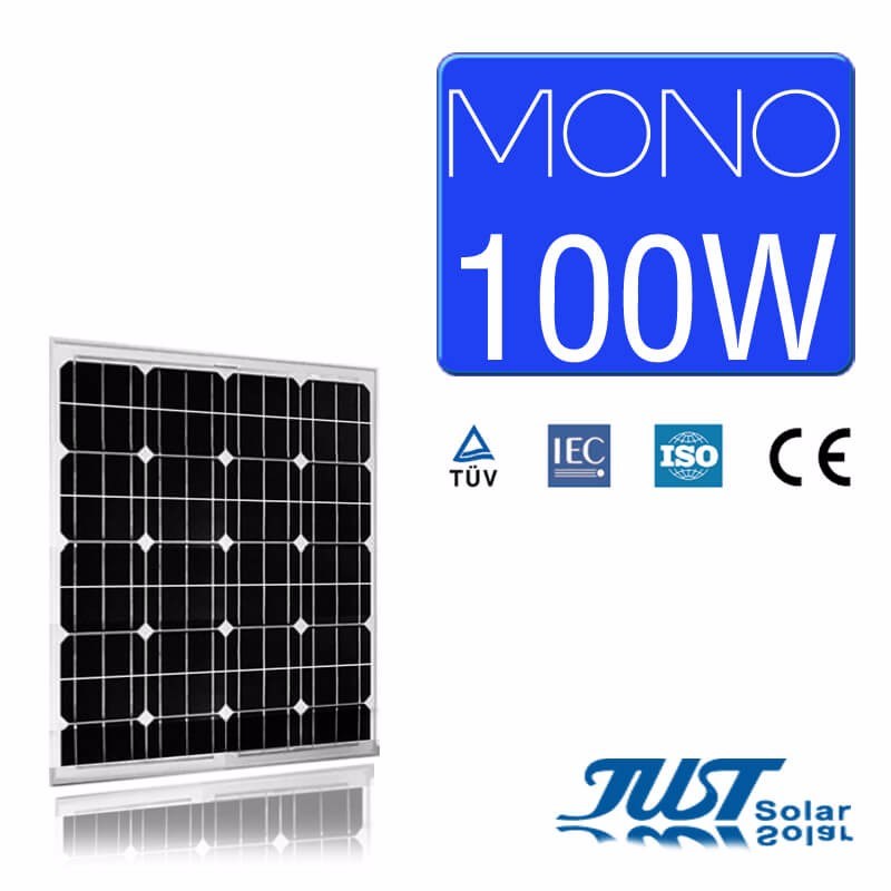 100W Mono Solar PV Module with 25 Years Warranty Time