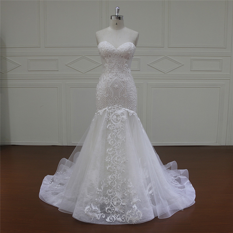 High Quality Sexy Mermaid Beauty Bridal Wedding Dress 2016 (XF16036)