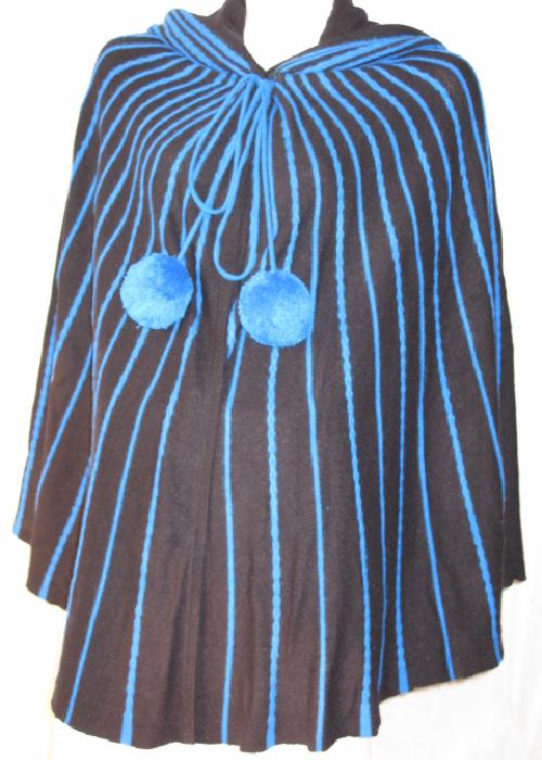 100% Cashmere Electric Poncho