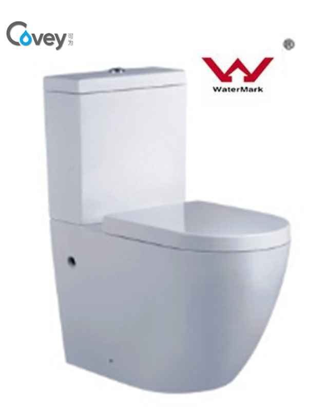 Hand Press Toilet with Watermark Standard/One Piece Toilet with Ce Certification (CVT2062)