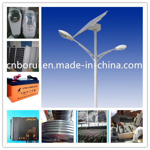 6m 8m 12m 3D Excellent 30W-210W Solar Street Light Customise Ce RoHS BS En ISO 1461 HDG