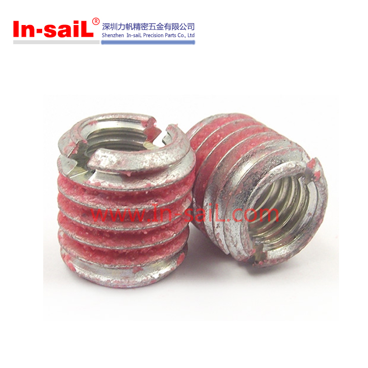 Screwlocking External Thread Insert Nut Slotted for Aluminium Light Alloy