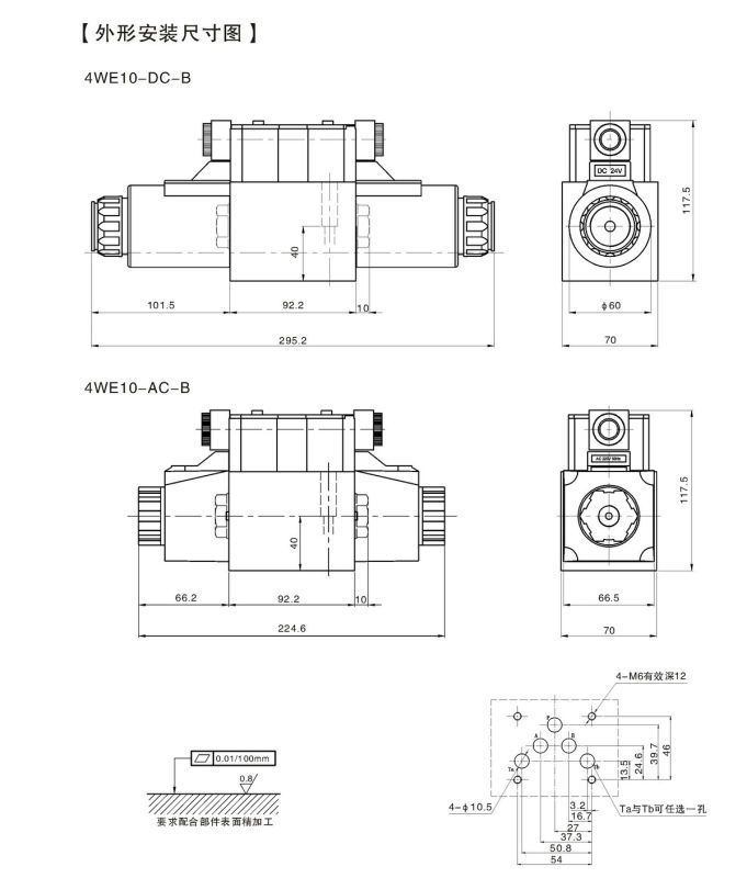 Solenoid Control Directional Valve (4WE10E 6X/CD24 NP LL)