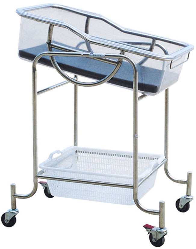 Stainless Steel Hospital Bassinet