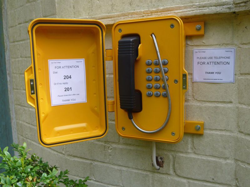 Tunnel Waterproof Telephone, IP67 Outdoor Telephone Industrial VoIP Emergency Telephone