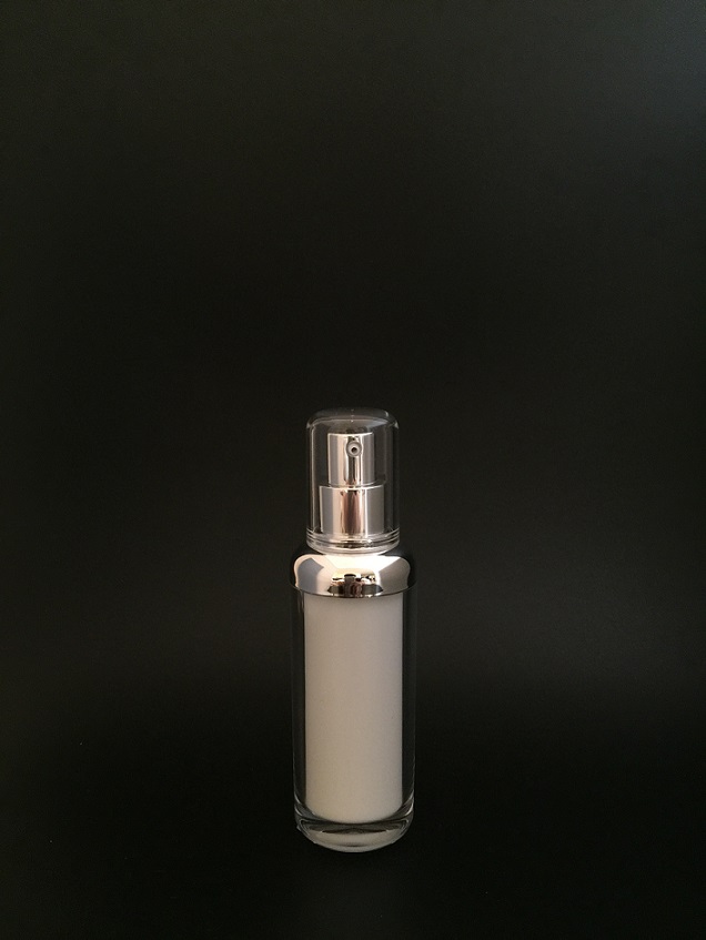 Round Acrylic Lotion Bottles for Cosmetic Packaging