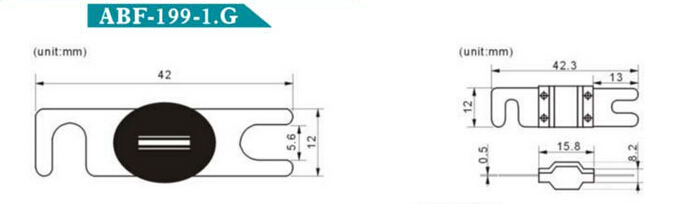 Ceramic Housing, Anl Bolt-on Fuse, High AMP Fuse