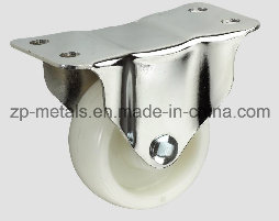 Light-Duty White PP Fixed Caster Wheel