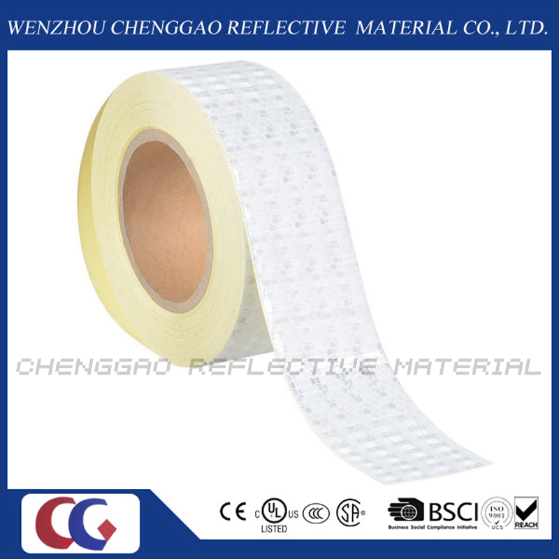 High Visibility PVC Reflective Adhesive Tape with Crystal Lattice (C3500-O)