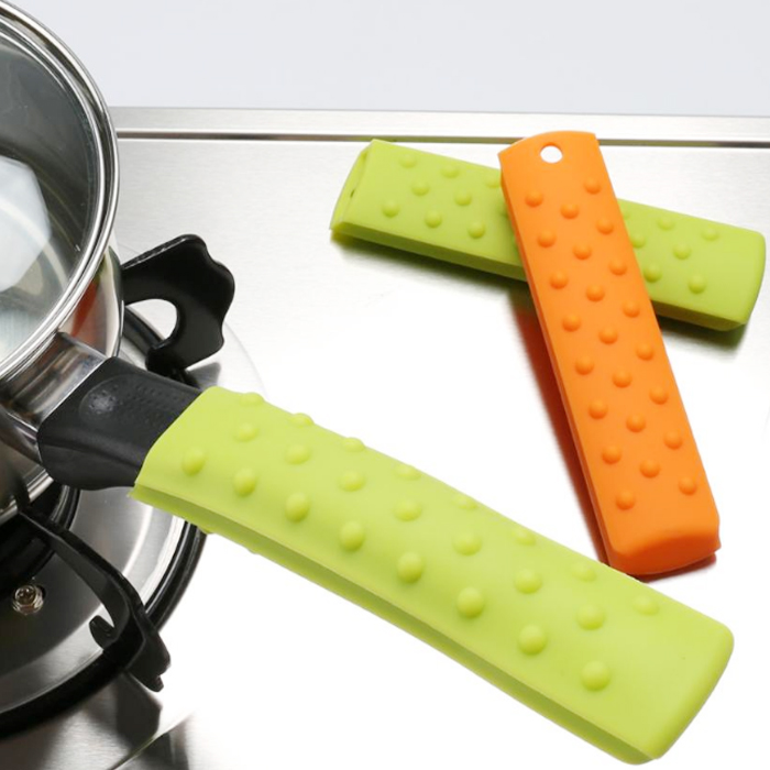 Kitchenware Heat-Resistant Soft Durable Anti-Slip Silicone Pan Handle Sleeve