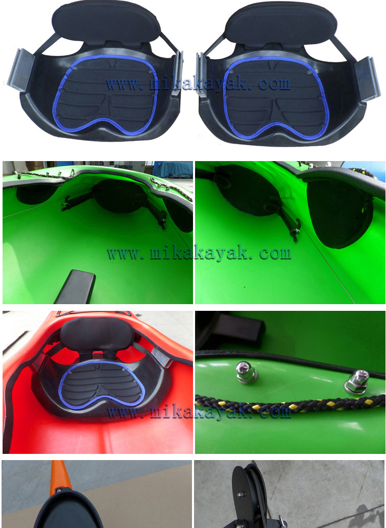 One Person Plastic Boat Sea Ocean Kayak with Pedals and Rudder