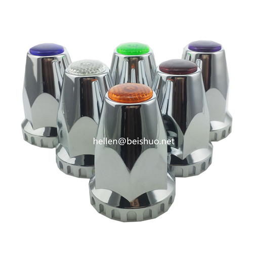 Stainless Steel Decorative Cap Nut Truck/Car/Bus Parts Lug Nut Cover Lug Nut Hub Caps Racing ABS Chrome