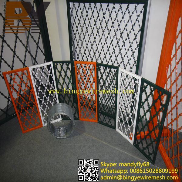 PVC Coated Concertina Razor Wire