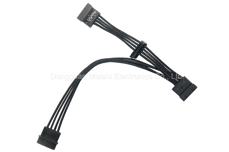 Molex to 3X SATA Power Splitter Cable