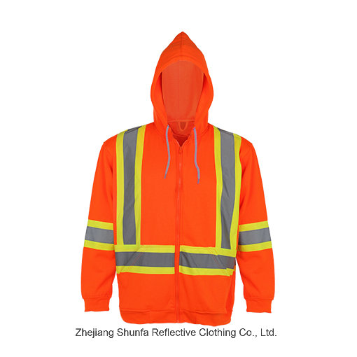 Safety Reflective High Visibiliy Polar Fleece Jacket Sweatshirt