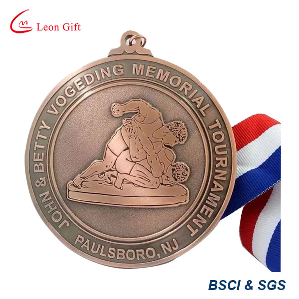 Factory Direct Sale Gold Award Medal, Custom Metal Sport Medal